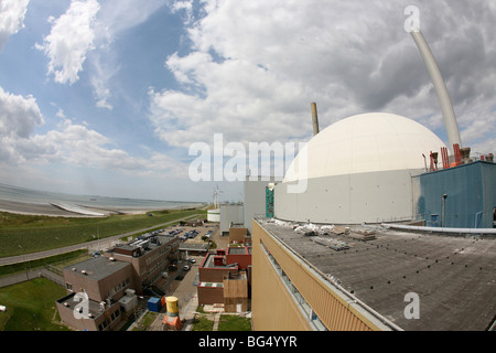 Powerstation nucleare in Borssele, Paesi Bassi Foto Stock