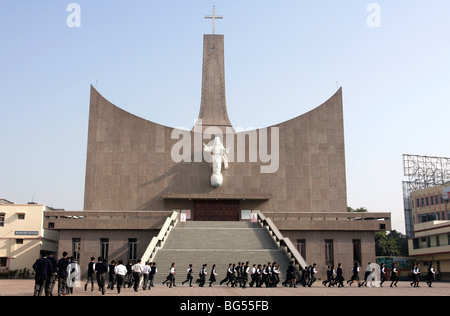 Cattolica Romana San Giuseppe Cattedrale nella città di Lucknow, Uttar Pradesh, India Foto Stock