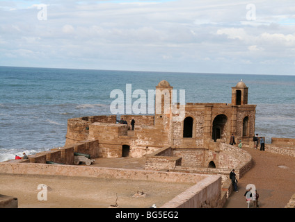 Bastioni, Skala de la Ville Essaouira, Marocco Foto Stock