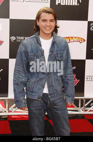 EMILE HIRSCH IL CORRIDORE DI VELOCITÀ PREMIERE MONDIALE NOKIA THEATER DOWNTOWN LOS ANGELES STATI UNITI D'AMERICA 26 Aprile 2008 Foto Stock