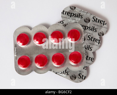 Strepsils "gola di minerale' losanghe originale Foto Stock