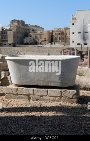 Anfiteatro Romano di Kom El-Dikka ad Alessandria, Egitto Foto Stock