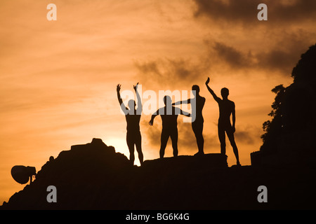 Acapulco cliff divers Foto Stock