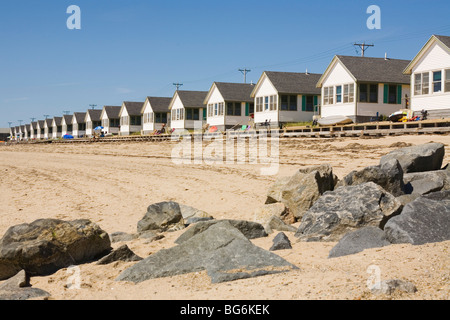 Cottage sulla spiaggia a Cape Cod Truro, Massachusetts Foto Stock