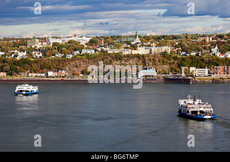 Two Ferries in Quebec City, Canada Foto Stock