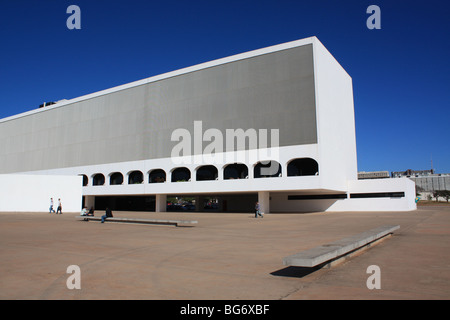 Biblioteca Nazionale, Oscar Niemeyer, Brasilia, Brasile Foto Stock