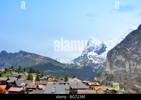 Vista da Murren, Svizzera Foto Stock