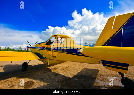 Aria trattore, A-802 (modificato per grandi quantità di carburante alaggio - capacità di 4000 litri), Red Lake, Ontario, Canada. Foto Stock