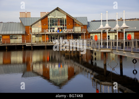 Città di Dundee quayside residential development Tayside, Scotland, Regno Unito Foto Stock