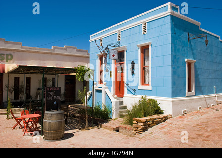 Il vino Kollective shop nel pittoresco villaggio di Riebeek Kasteel in Western Cape, Sud Africa. Foto Stock