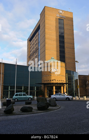 Hilton Hotel di Laganside, Belfast, Irlanda del Nord Foto Stock