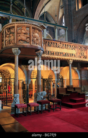 Cattedrale (Duomo), il Sito Patrimonio Mondiale dell'UNESCO, Modena, Emilia Romagna, Italia Foto Stock