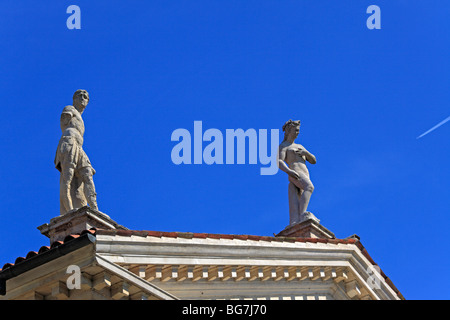 Villa Capra detta "La Rotonda" (Villa Almerico-Capra) da Andrea Palladio, Sito Patrimonio Mondiale dell'UNESCO, nei pressi di Vicenza, Veneto, Italia Foto Stock