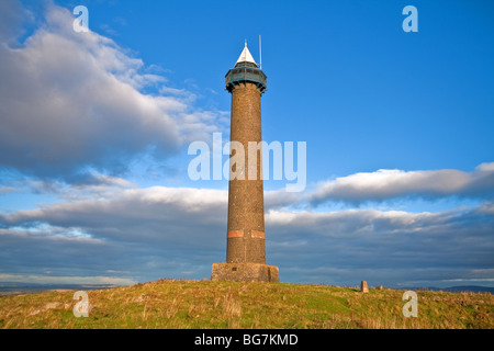 Monumento di Waterloo a Peniel Heugh, vicino Ancrum, i confini della contea, Scozia Foto Stock