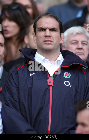 MARTIN JOHNSON ENGLAND V AUSTRALIA TWICKENHAM MIDDLESEX INGHILTERRA 07 Novembre 2009 Foto Stock