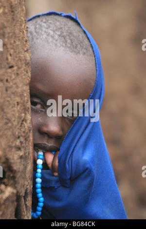 Masai bambino dal Kenya Foto Stock