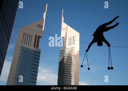 Dubai Jumeirah Emirates Towers Centro Finanziario Internazionale DIFC Omar Bin Sulaiman Foto Stock