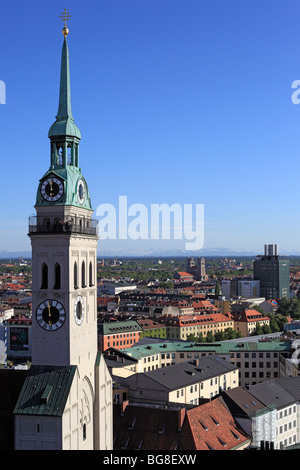 La Chiesa di San Pietro (Peterskirche), Monaco di Baviera, Germania Foto Stock