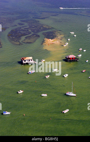 Baia di Arcachon (33) : stazioni palafitticole Foto Stock