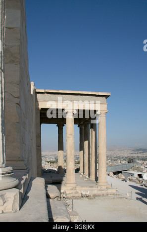 Arte greche. Eretteo. Tempio ionico. È stato costruito tra 421 - 407 A.C. Acropoli. Atene. Attica. Grecia centrale. Foto Stock