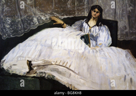 MANET, Edouard (Parigi ,1832-Parigi, 1883). Pittore impressionista francese ed incisore. Donna con ventilatore, 1862. Foto Stock