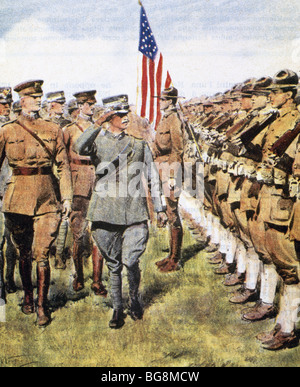 La prima guerra mondiale (1914-1918). Gli Stati Uniti entrato in conflitto da dichiarare guerra ai poteri Centrale il 2 aprile 1917. Foto Stock