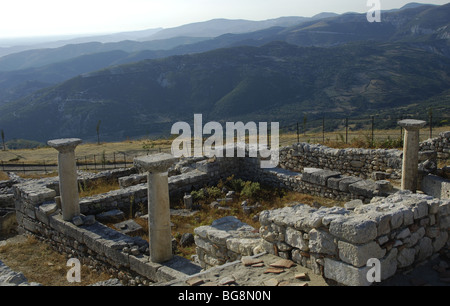 Byllis sito archeologico. Rovine della Cattedrale. L'Albania. Foto Stock