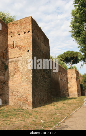 Arte romana. Mura Aureliane (Mura Aureliane). Foto Stock