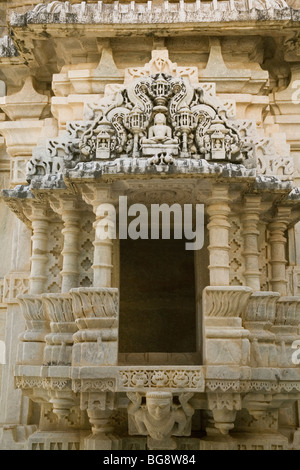 India Rajasthan Ranakpur Jain Temple Adinatha Foto Stock