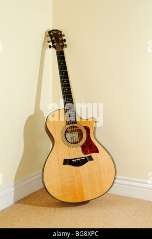 Un elettro chitarra acustica. Foto Stock