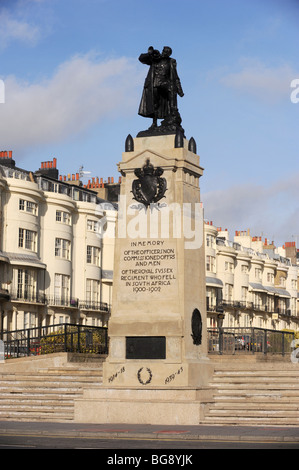 Il Royal Sussex memoriale del reggimento di soldati uccisi nella guerra boera e quelli uccisi in entrambe le guerre mondiali Foto Stock