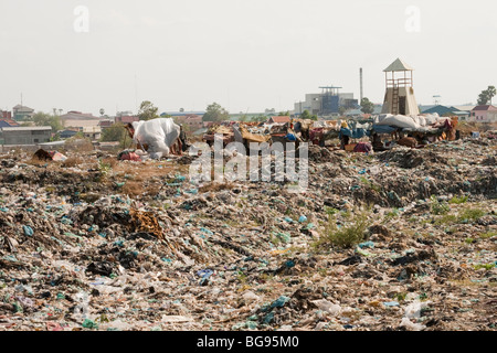 Stung Meanchey Rifiuti Urbani Dump Foto Stock