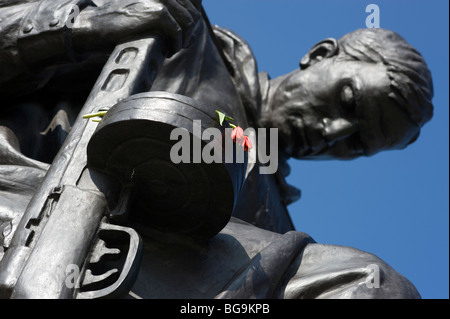 Berlino 2009.Il Memoriale Sovietico di Treptower Park, nel primo settore orientale Foto Stock