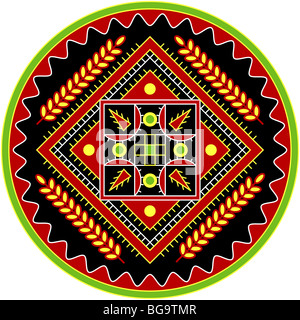 Pasqua tradizionale pattern tipico del dipinto di uova Foto Stock