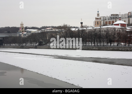 Vorobyovy Gory in inverno. Foto Stock