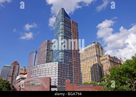 Edifici ad alta vicino a Battery Park, Manhattan, New York City, Stati Uniti Foto Stock