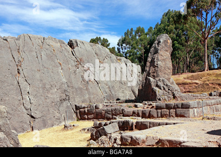 Rovine Inca di Kenko, Cuzco, Andes, Perù, Sud America Foto Stock