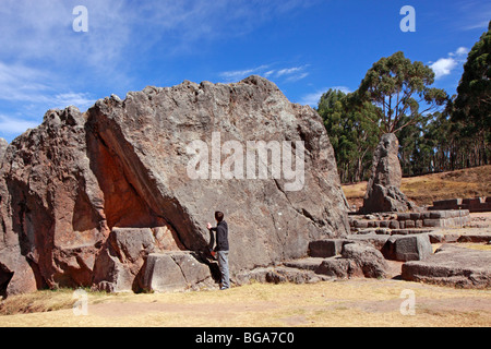 Rovine Inca di Kenko, Cuzco, Andes, Perù, Sud America Foto Stock