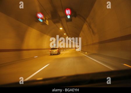 Nel tunnel Sitina. Bratislava. La Slovacchia. Foto Stock