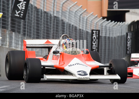 Un 1979 McLaren M-29 nella storica Grand Prix gara di supporto per il 2007 CHAMP Las Vegas Grand Prix, Las Vegas, Nevada, STATI UNITI D'AMERICA Foto Stock