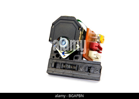Il laser ottico e lente di assemblaggio di un lettore cd Foto Stock