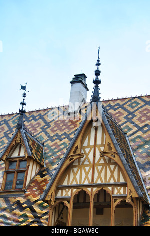 Ospizi di Beaune, Borgogna, Francia Foto Stock