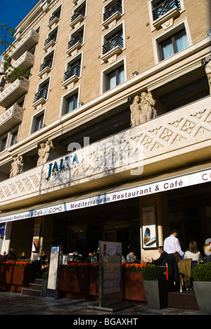 Hotel Jalta esterno Vaclavske namesti Wenceslas Square Praga Repubblica Ceca Europa Foto Stock