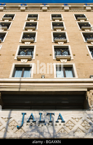 Hotel Jalta esterno Vaclavske namesti Wenceslas Square Praga Repubblica Ceca Europa Foto Stock