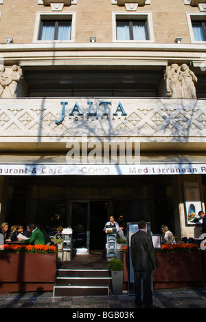 Hotel Jalta esterno Vaclavske namesti Wenceslas Square Praga Repubblica Ceca Europa Foto Stock