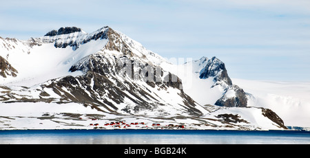 "Esperanza sulla speranza Bay è situato sulla punta della penisola antartica e all'apertura dell'Antartico Suono." Foto Stock