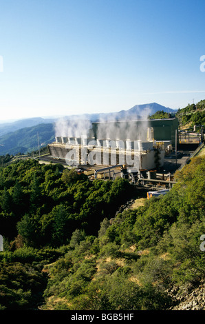 Centrale geotermica, 'Calpine Calistoga # 19' Foto Stock