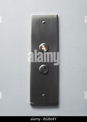 Pulsanti di ascensore Foto Stock