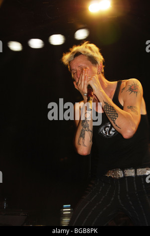 Harmonica player Jason Ricci al Bosuil, Weert Olanda, Dicembre 2009 Foto Stock