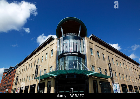 In Irlanda del Nord, Belfast, Ingresso alla Casa di Fraser department store nell'angolo di Victoria e Chichester Street. Foto Stock